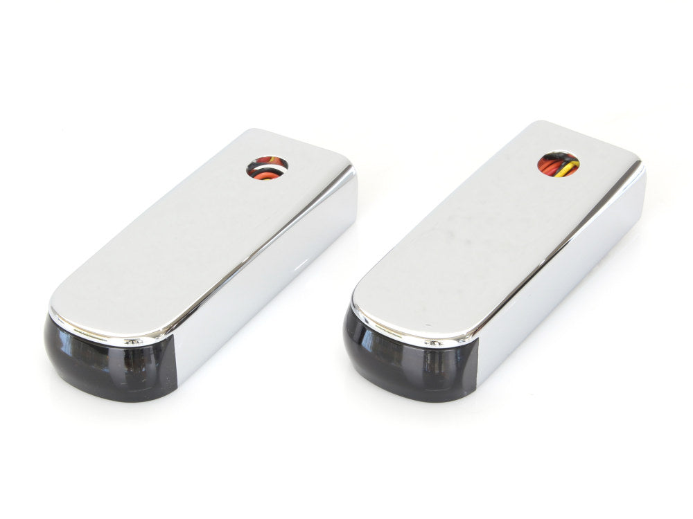 Strut Light Kit with Red Run/Brake & Amber Turn Signal – Chrome. Fits Heritage 2018up & Deluxe 2018-2020