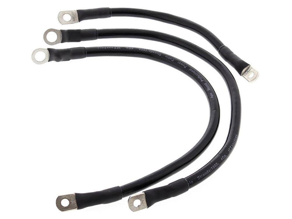 Battery Cable Kit – Black. Fits FL 1965-1979.