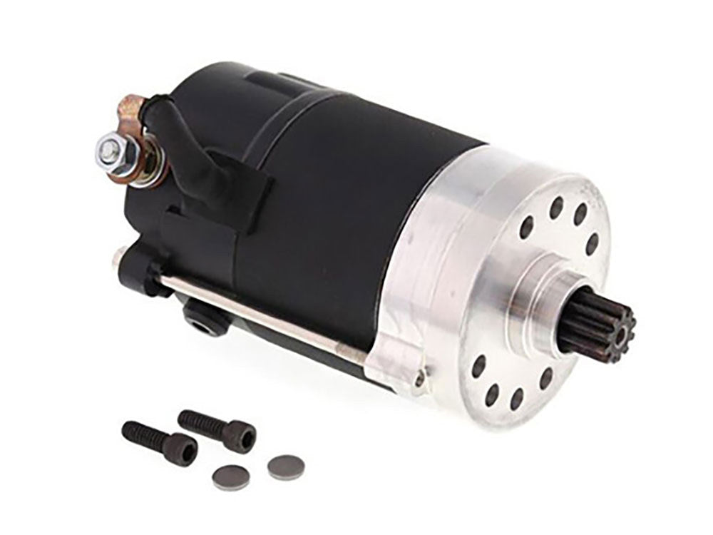 1.4kw Prestolite Starter Motor – Black. Fits Big Twin 1966-1982