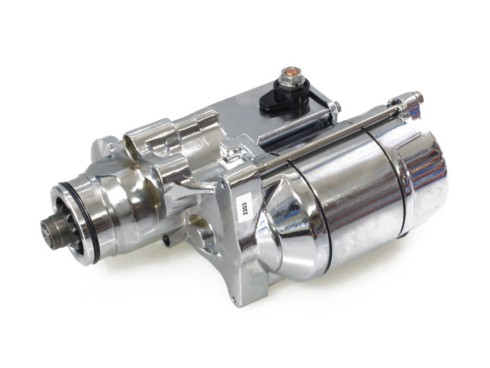 1.4kw Starter Motor – Chrome. Fits Softail 2007-2017, Dyna 2006-2017 & Touring 2007-2016