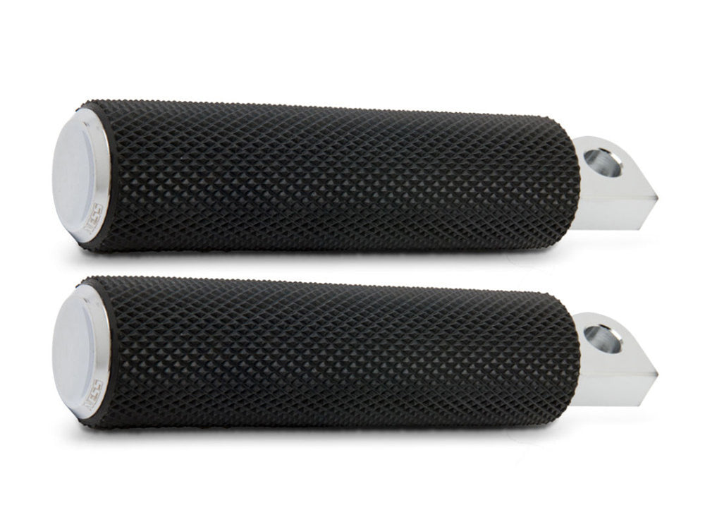 Knurled Fusion Footpegs – Chrome. Fits Softail 2018up Rear Passenger