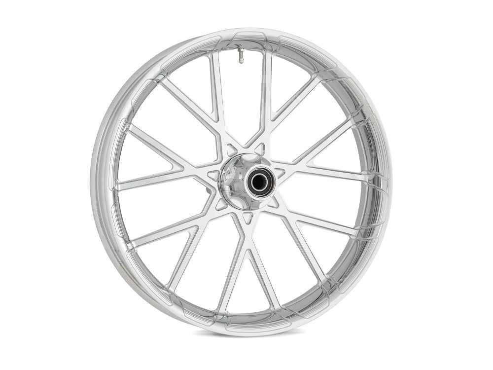 18in. x 5-1/2in. ProCross Front Wheel with Hub – Chrome. Fits Fat Bob 2018-2024