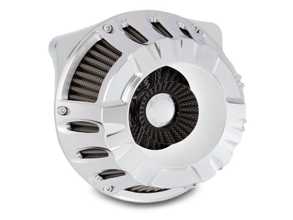 Deep Cut Air Cleaner Kit – Chrome. Fits Touring 2017-2024 & Softail 2018-2024