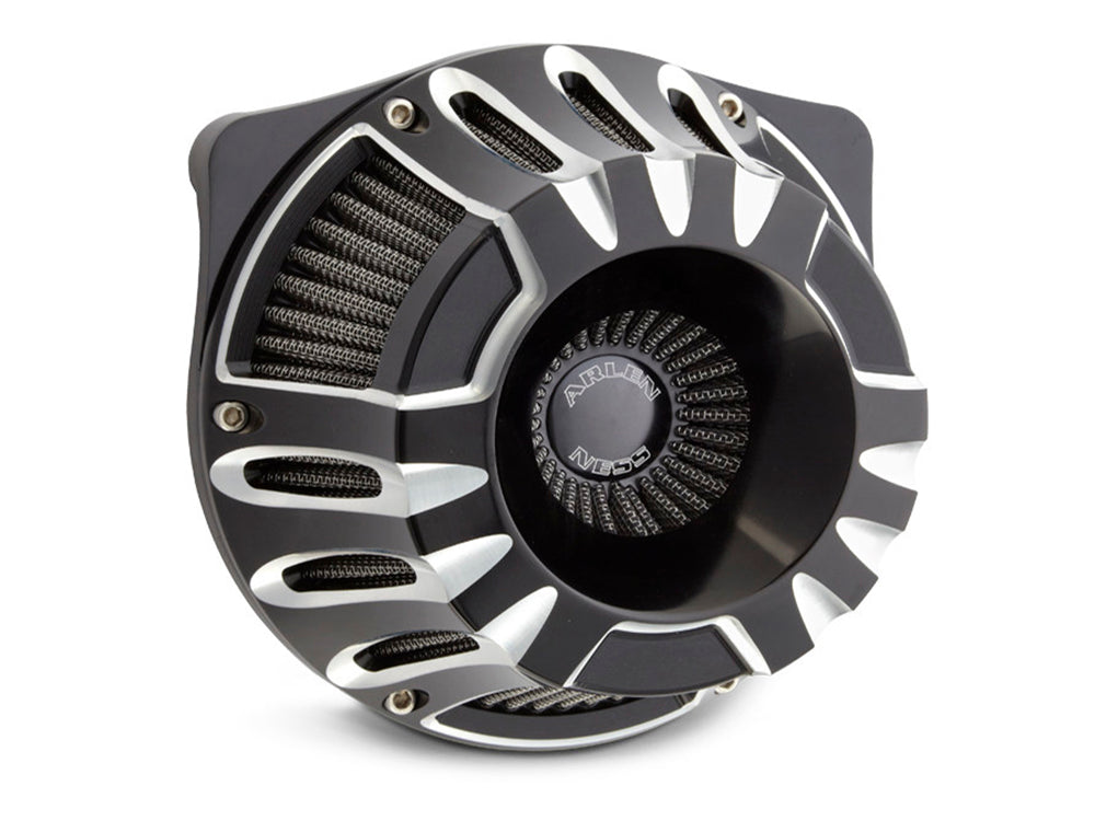 Deep Cut Air Cleaner Kit – Black. Fits Touring 2017-2024 & Softail 2018-2024