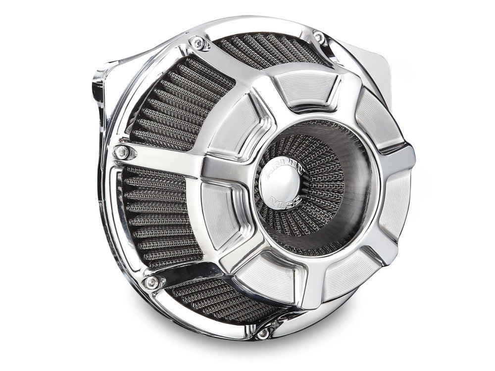 Beveled Air Cleaner Kit – Chrome. Fits Touring 2017-2024 & Softail 2018-2024