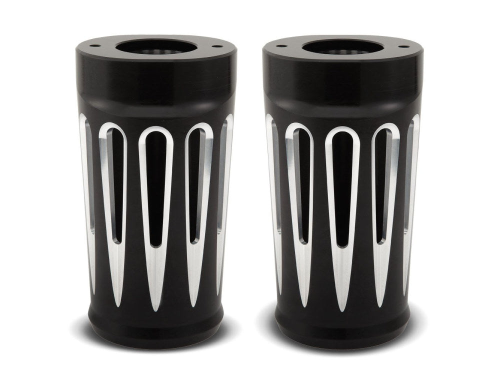 Deep Cut Fork Boots – Black. Fits Touring 2014up.