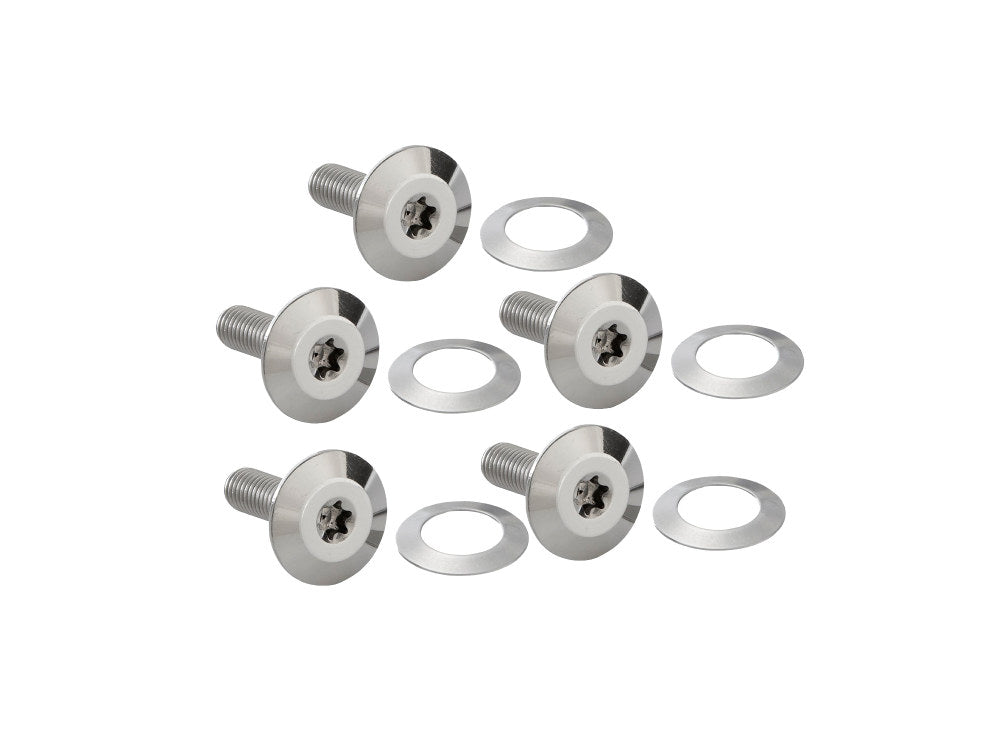 Forged Front Brake Rotor Bolts – Stainless. Fits Most Touring 2014-2024 with Spoke Mounted Disc