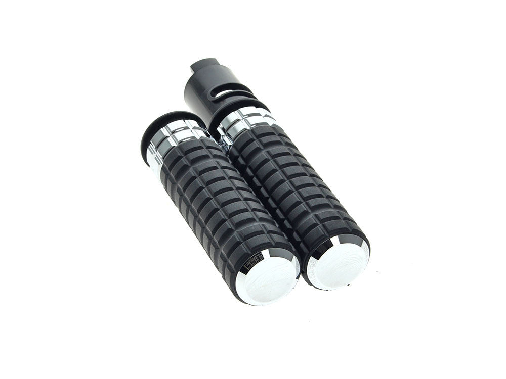 Speedliner Handgrips – Chrome. Fits CVO Touring 2023up, Street Glide & Road Glide 2024up, Touring 2025up & Softail 2025up
