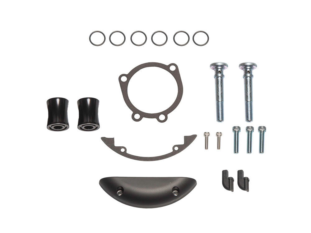 Inverted Air Cleaner Hardware Kit – Black. Fits Softail 2000-2015, Dyna 1999-2017 & Touring 1999-2007