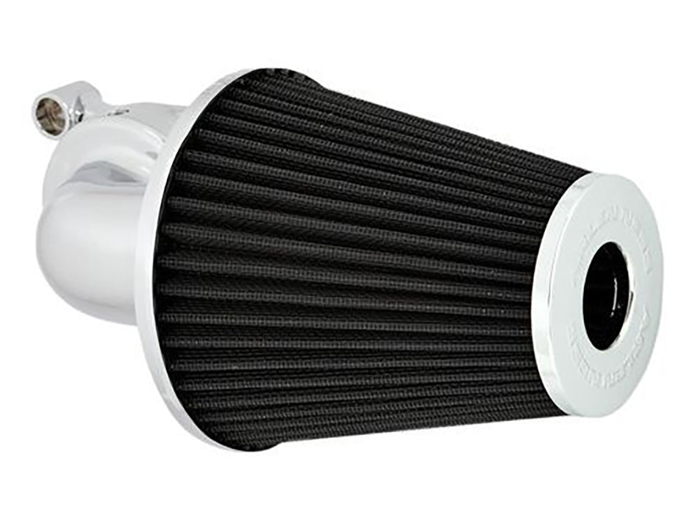 90deg Monster Sucker Air Cleaner Kit – Chrome. Fits Touring 2008-2016, Softail 2016-2017, CVO Softail 2011-2017 & Dyna Low Rider S 2016-2017 with Throttle-by-Wire