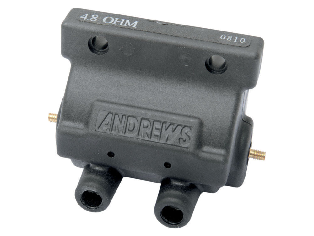 Ignition Coil – Black. Fits Big Twin & Sportster 1965-1998 with Points.
