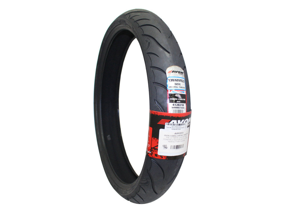 Avon Cobra Chrome 23in. Front Tyre. 130/60-R23 AV91.