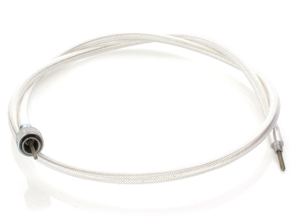 45in. Speedo Cable with 16mm Nut – Platinum Braided.
