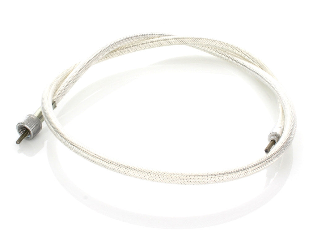 40in. Speedo Cable with 12mm Nut – Platinum Braided.