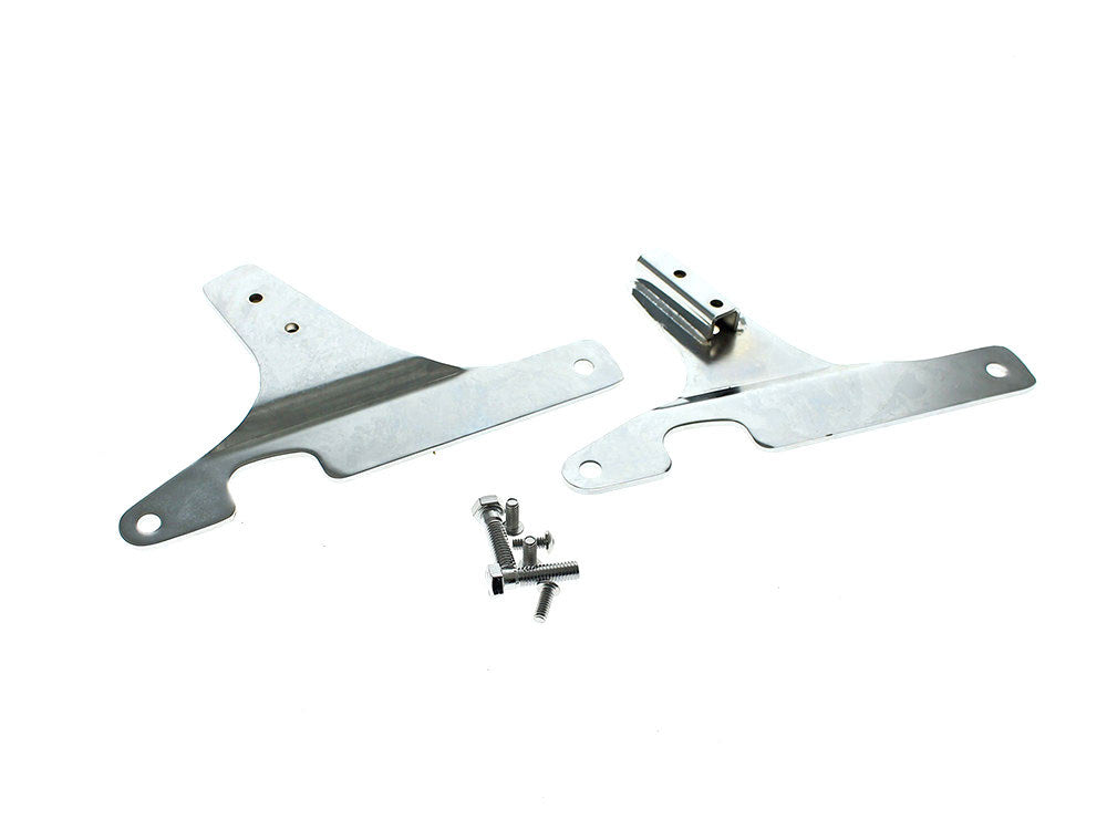 Sissy Bar Side Straps – Chrome. Fits FX Softail 1984-1999 & FXWG 1980-1986