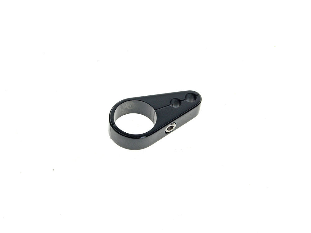 1in. Cable Clamp with Dual Throttle & Idle Cable Holes – Gloss Black