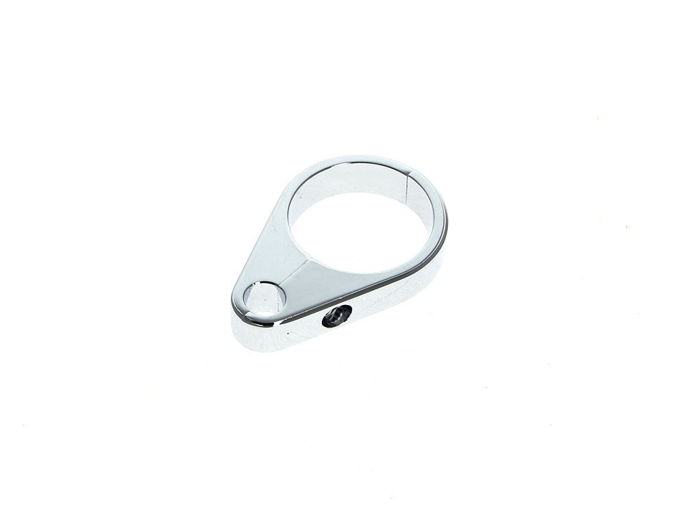 1-1/2in. Cable Clamp with 1 x 10mm Clutch Cable or Brake Line Hole – Chrome