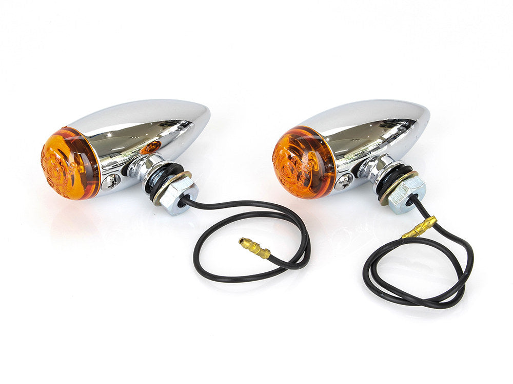 Mini Stretch Bullet Turn Signal – Chrome.