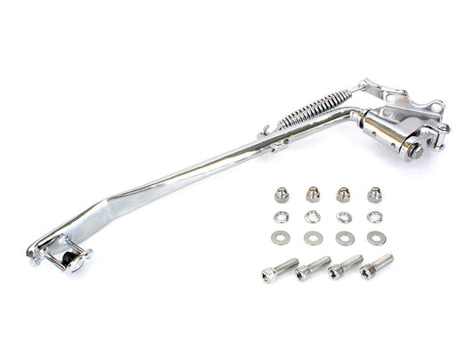 Jiffy Stand Kit – Chrome. Fits Softail 1989-2006 & Retro-Fits 4Spd Big Twin 1936-86