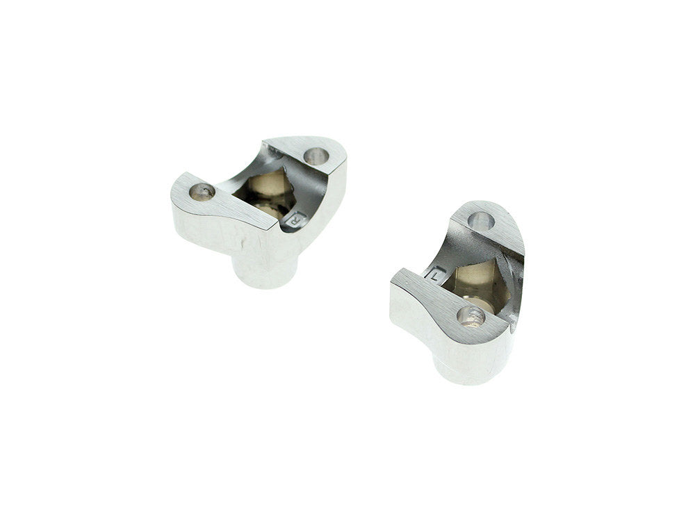 1-1/8in. Straight Risers – Chrome. Fits 1in. Handlebar. Fits Under The OEM Handlebar Clamp Cover on FLH 1977-1984