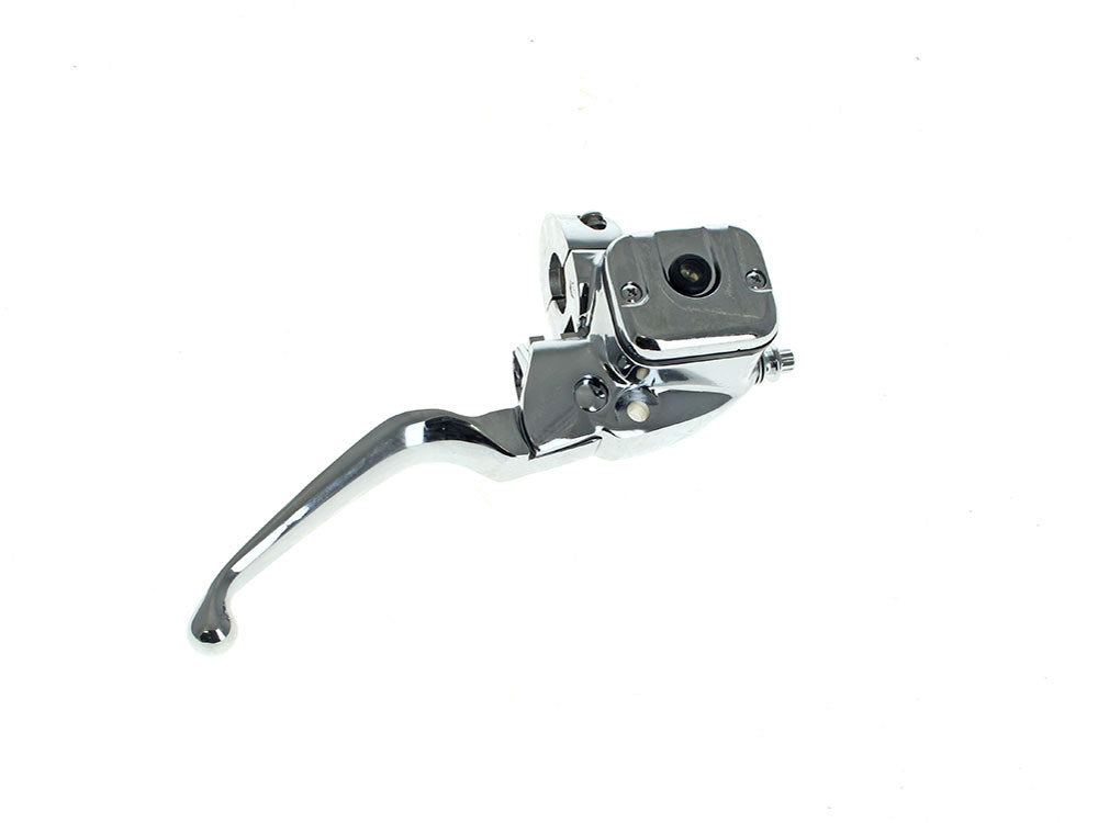 Front Brake Master Cylinder – Chrome. Fits Most Big Twin 1996-2017 & Sportster 1996-2003 with Dual Disc Rotor.
