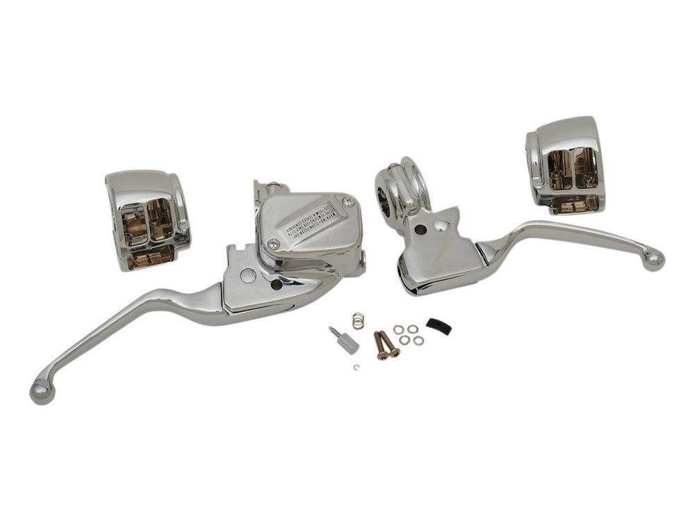 Handlebar Control Kit – Chrome. Fits Single Disc Softail 2015-2024