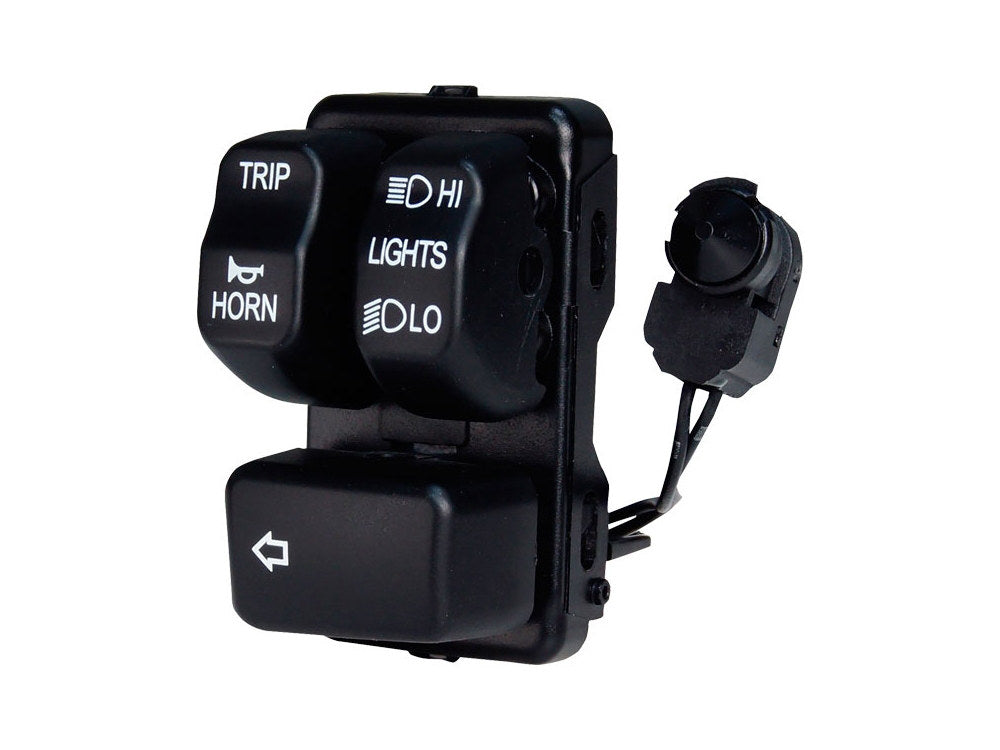 Left Hand CanBus Handlebar Control Module – Black Switches. Fits Softail 2011-2024, Dyna 2012-2017 & Sportster 2014-2021