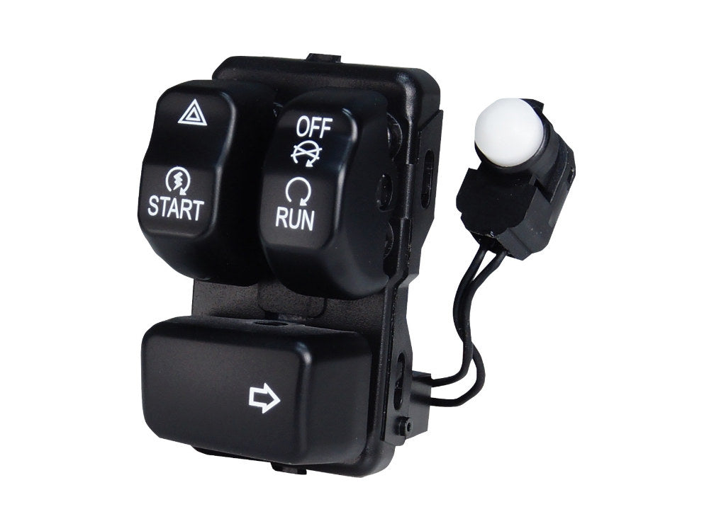 Right Hand CanBus Handlebar Control Module – Black Switches. Fits Softail 2011-2024, Dyna 2012-2017 & Sportster 2014-2021