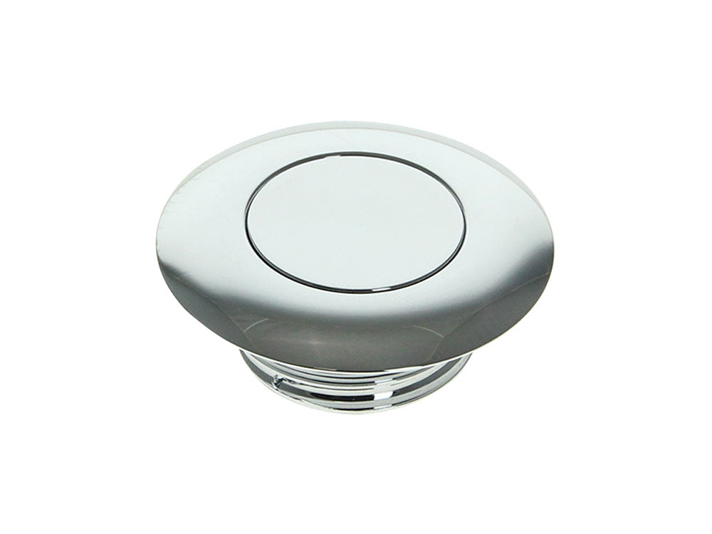 Flush Mount Pop-Up Fuel Cap – Chrome. Fits Big Twin 1996up & Sportster 1996-2021