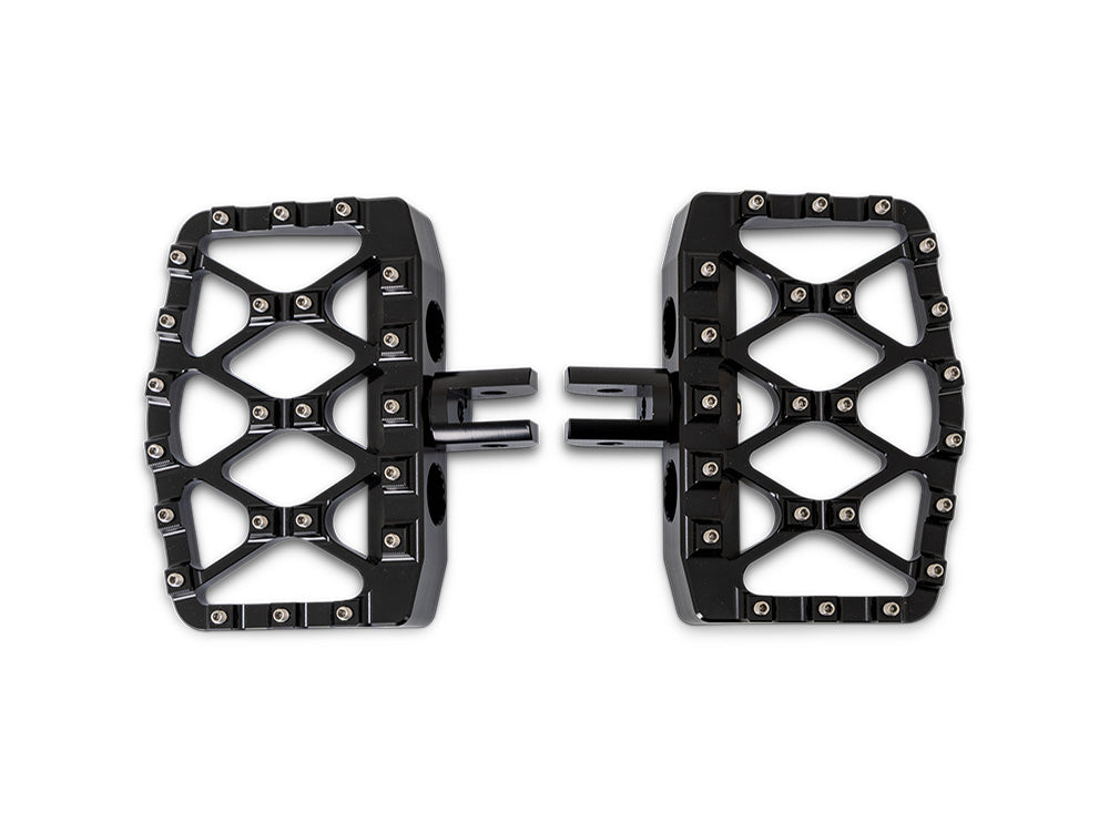 MX Evolution Mini Floorboards – Black. Fits Softail 2018up Front Rider