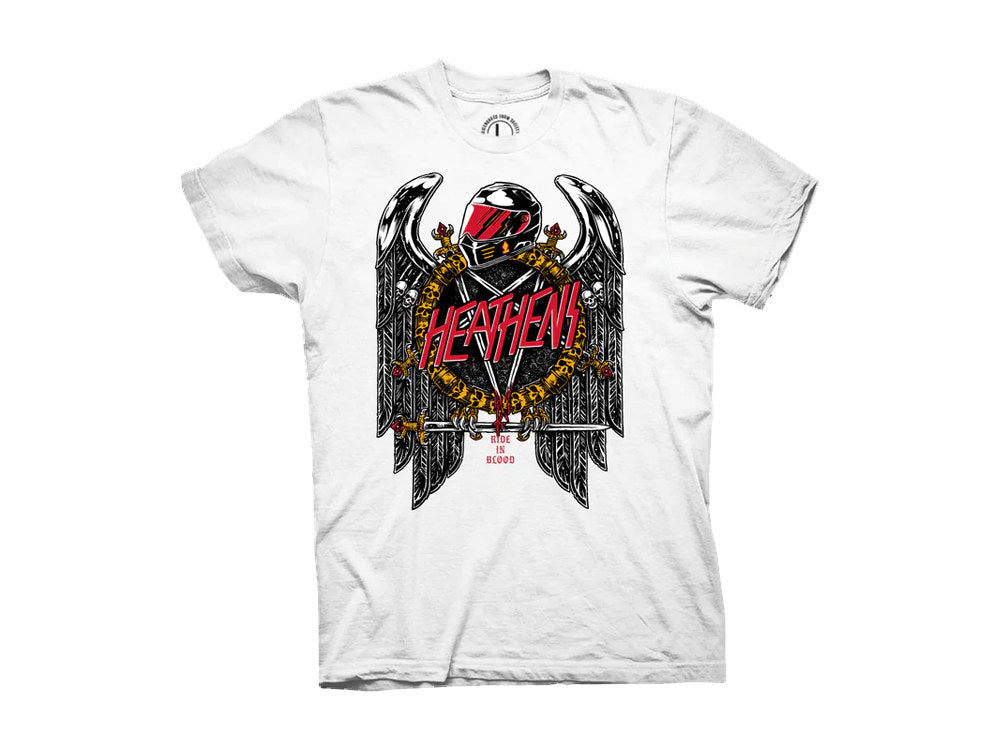 Crooked Clubhouse Ride In Blood Short Sleeve Tee. Large.