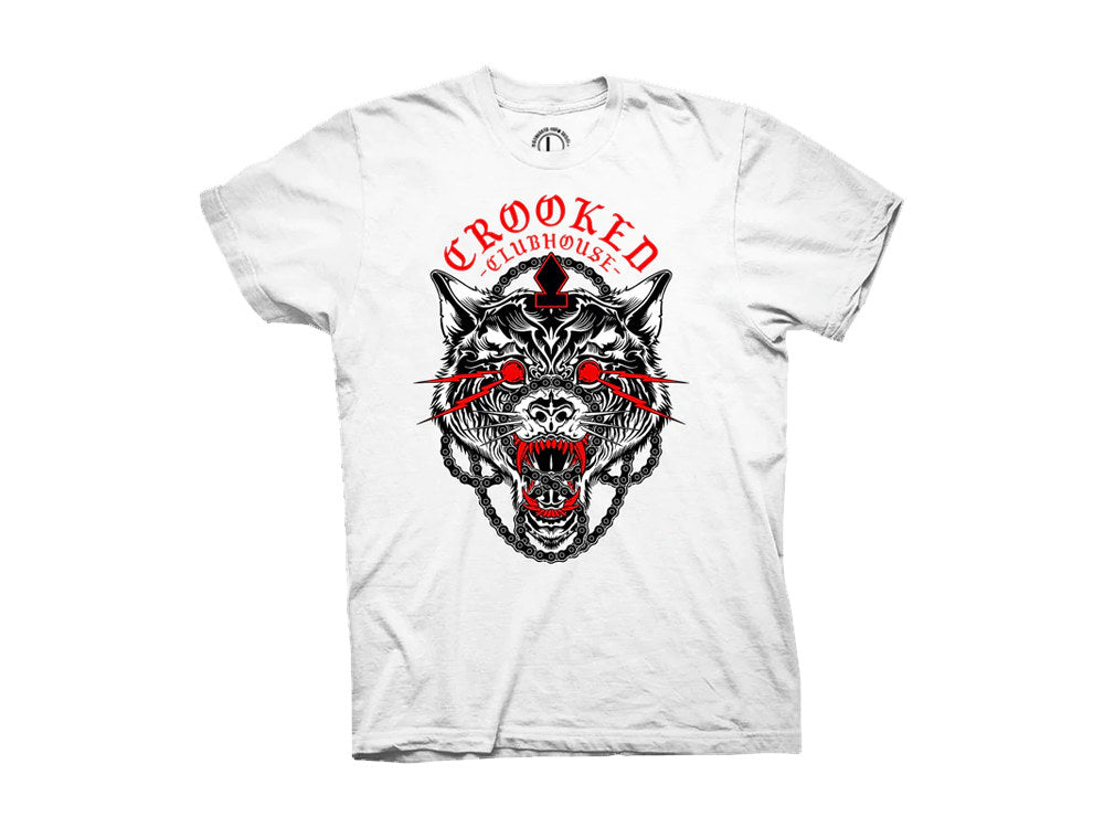 Crooked Clubhouse Black No Fuel No Glory Short Sleeve Tee. Medium.