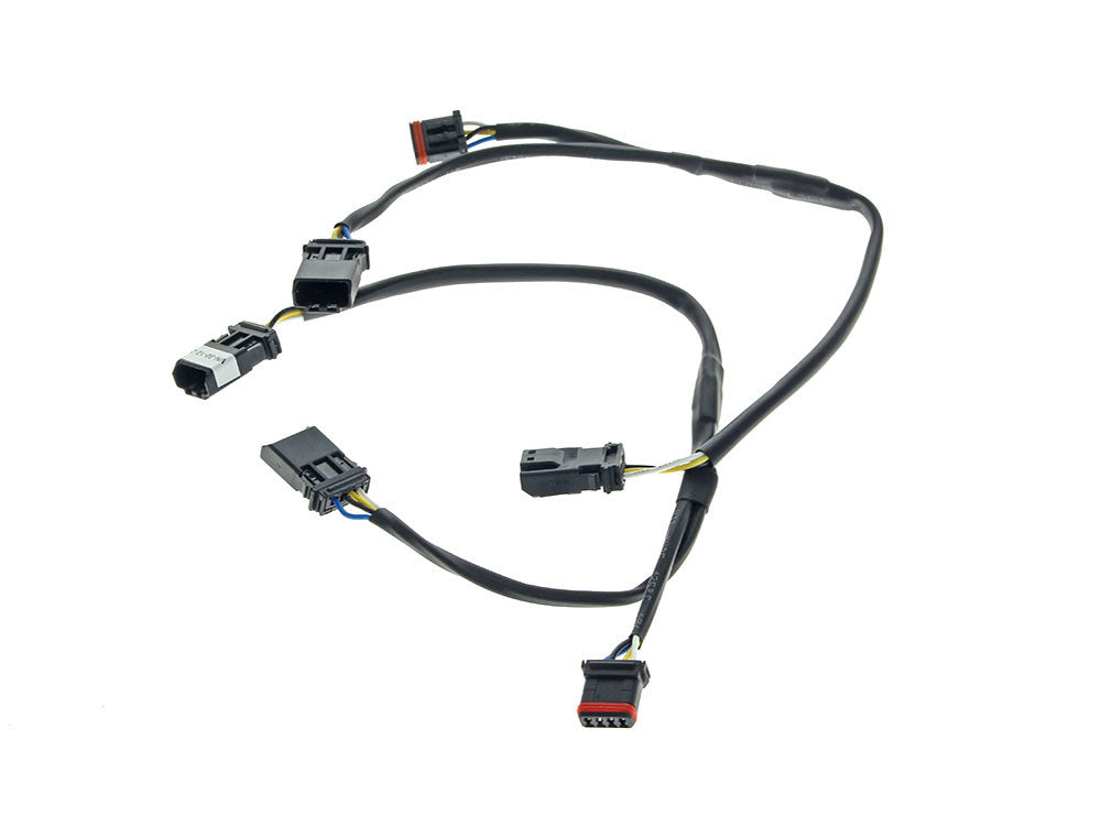 Wiring Adapter – Run/Turn Signal Mirrors. Fits Softail 2018up, Road King 2014up & Road Glide 2014-2023