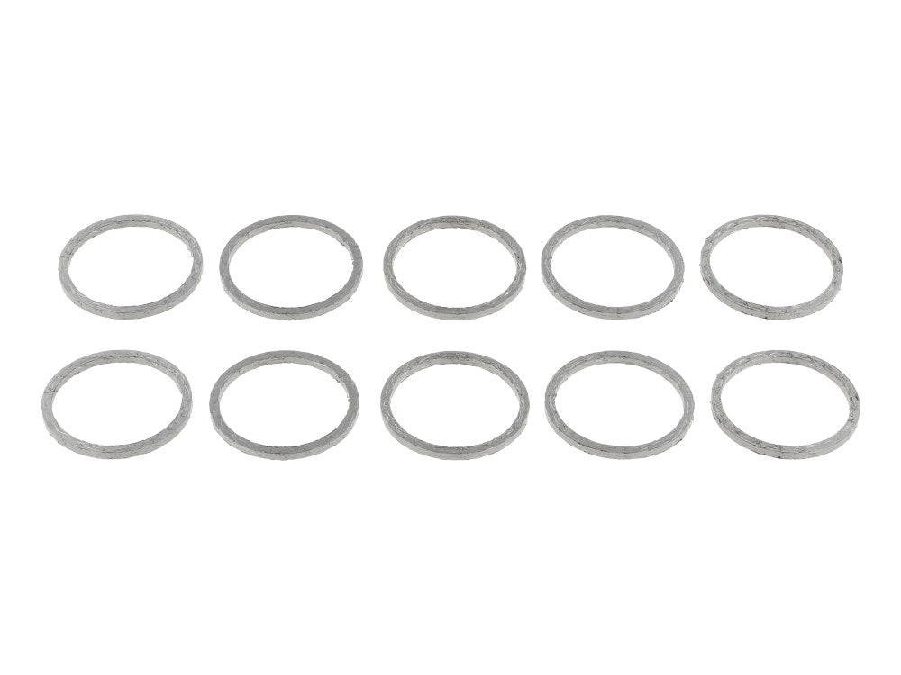 Race/Screamin Eagle Style Exhaust Gaskets – Pack of 10. Fits Big Twin 1984up & Sportster 1986-2021.