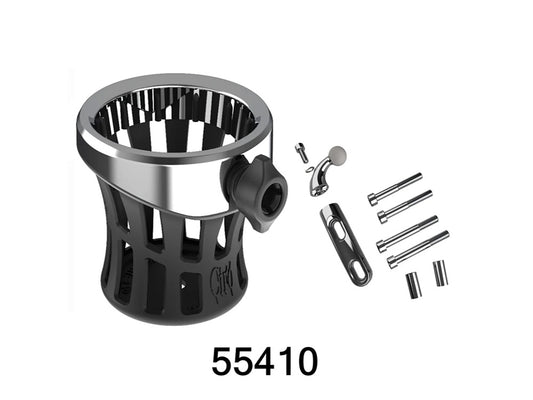 Drink Holder with Perch Mount – Chrome