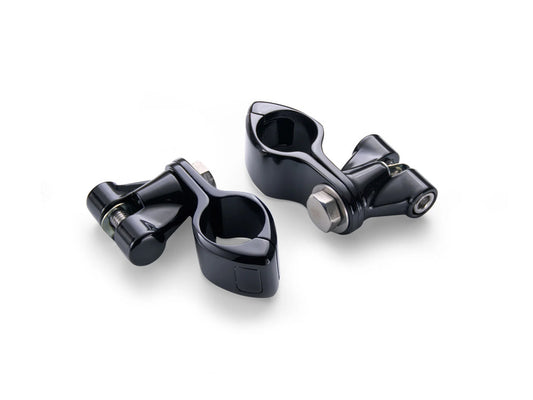 Footpeg Mounts with 1-1/4in. Hingeless Clamps β Black