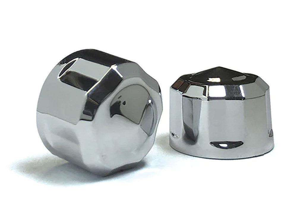 Diamond Cut Bolt Covers – Chrome. Fits Socket Head Bolt with 5/16in. Thread. Pack of 6