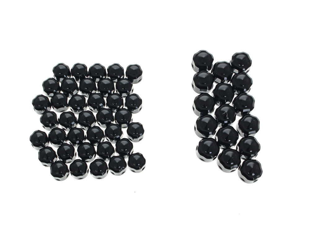 Engine, Transmission & Primary Bolt Cover Kit – Black Diamond Cut. Fits Milwaukee-Eight 2017up