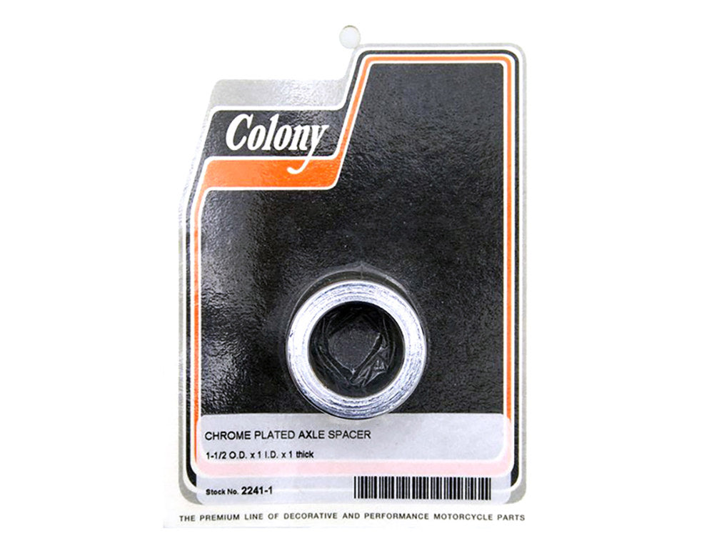 1in. Thick x 1in. or 25mm Inside Diameter Axle Spacer – Chrome.