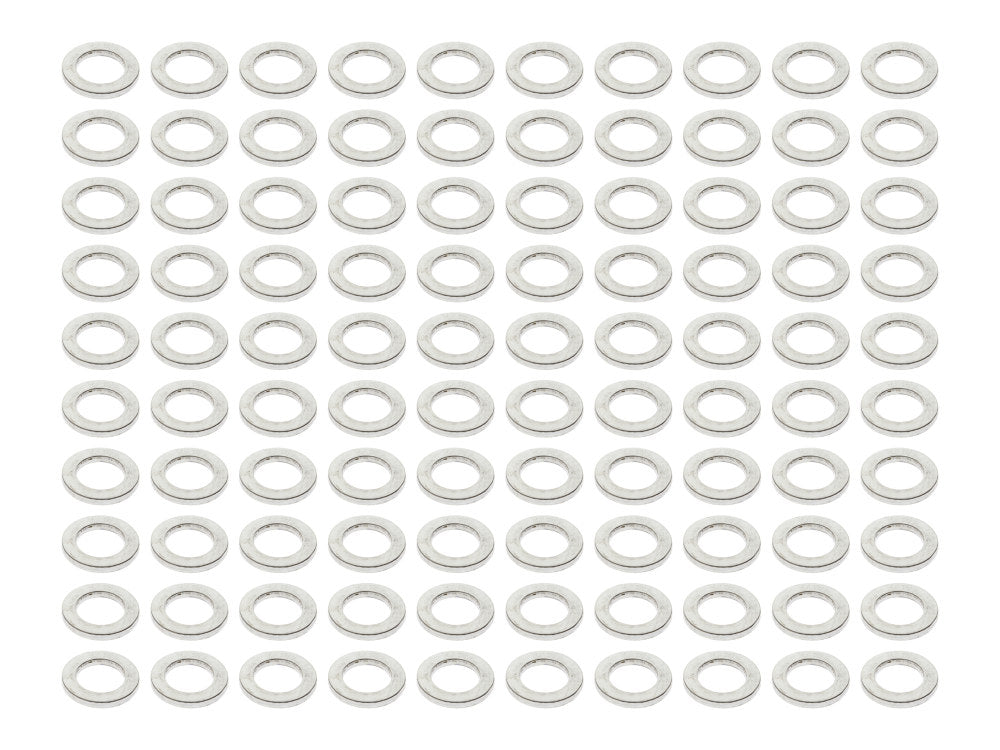 7/16in. Flat Washer – Chrome. Pack of 100.
