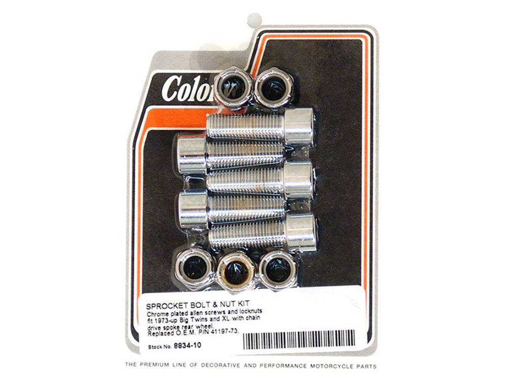 Rear Pulley or Sprocket Bolts – Chrome Allen Head. 7/16in.-20 x 1.25in.