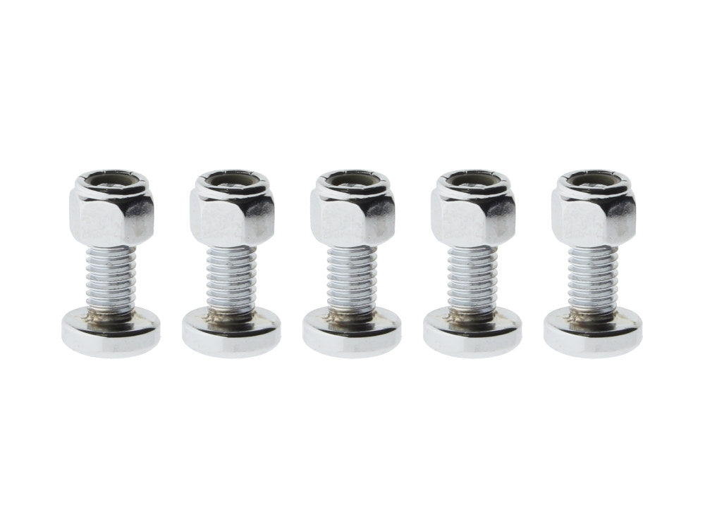 Rear Disc Rotor Bolts with Nyloc Nuts – Chrome. Fits H-D Big Twin 1992up & Sportster 1992-2021