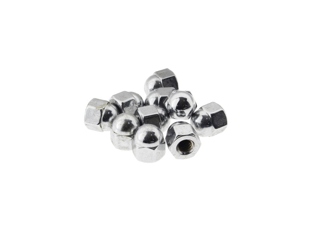 12-24 UNF Acorn Nut – Chrome – Pack of 10