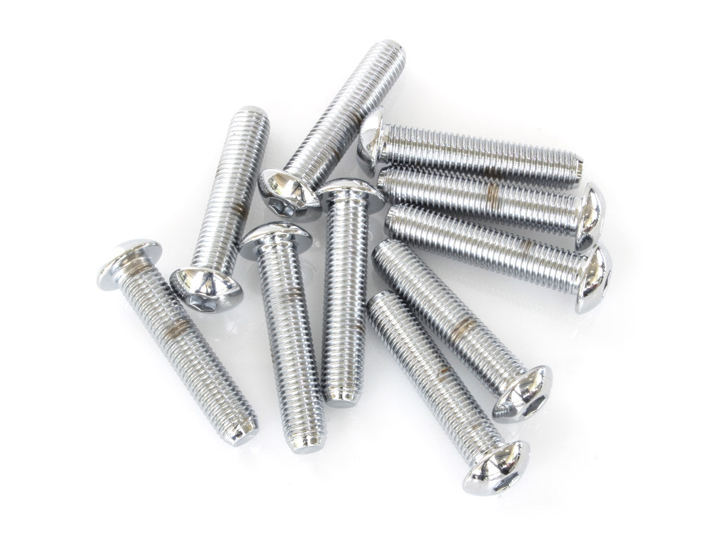 5/16-24 x 1-1/2in. UNF Button Head Allen Bolts – Chrome. Pack 10.