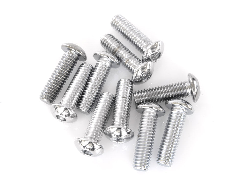 3/8-16 x 1-1/4in. UNC Button Head Allen Bolts – Chrome. Pack 10.