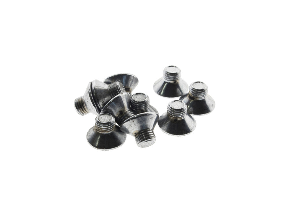 3/8-24 x 1/2in. UNF Flat Head Allen Bolts – Chrome. Pack 10.