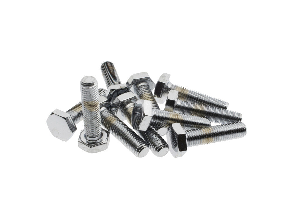1/4-28 x 1in. UNF Hex Head Bolts – Chrome. Pack 10.
