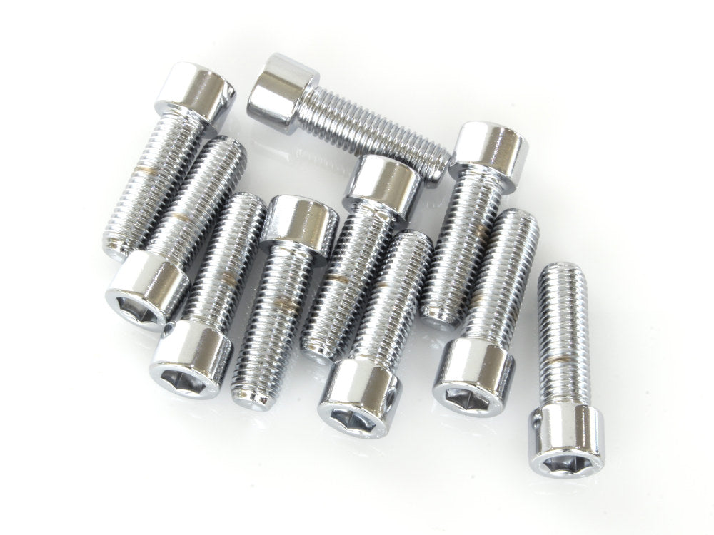 5/16-24 x 1in. UNF Polished Socket Head Allen Bolts – Chrome. Pack 10.
