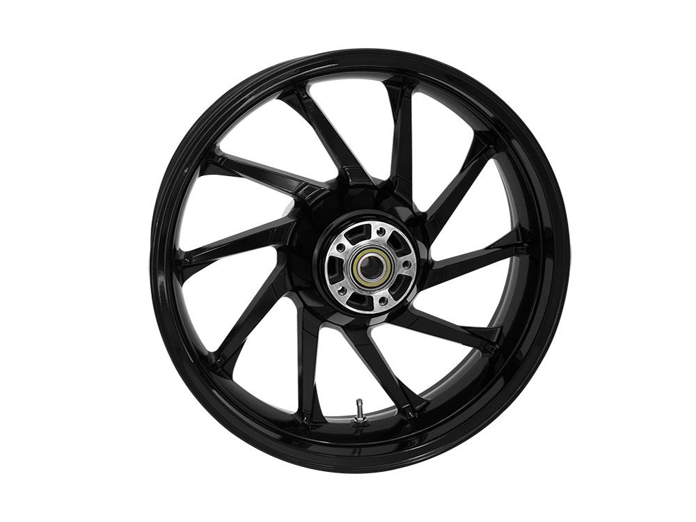 18in. x 5.50in. wide Hurricane 3D Wheel with Rear Hub – Gloss Black. Fits Touring 2009up with ABS