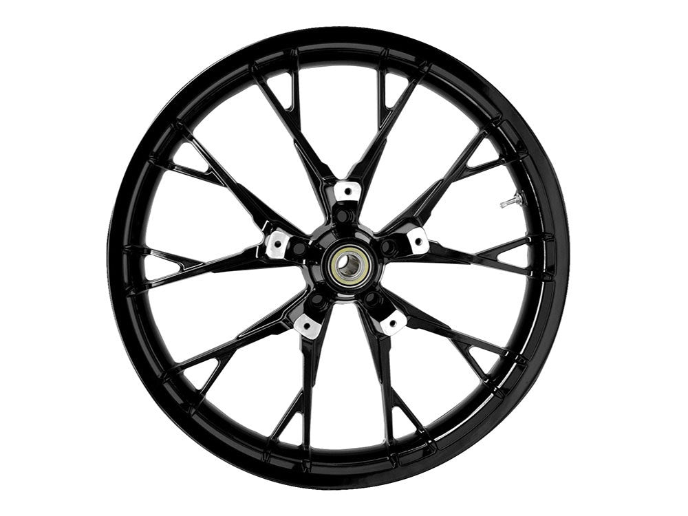 21in. x 3.50in. wide Marlin 3D Wheel with Front Hub – Gloss Black. Fits Touring 2008up with ABS